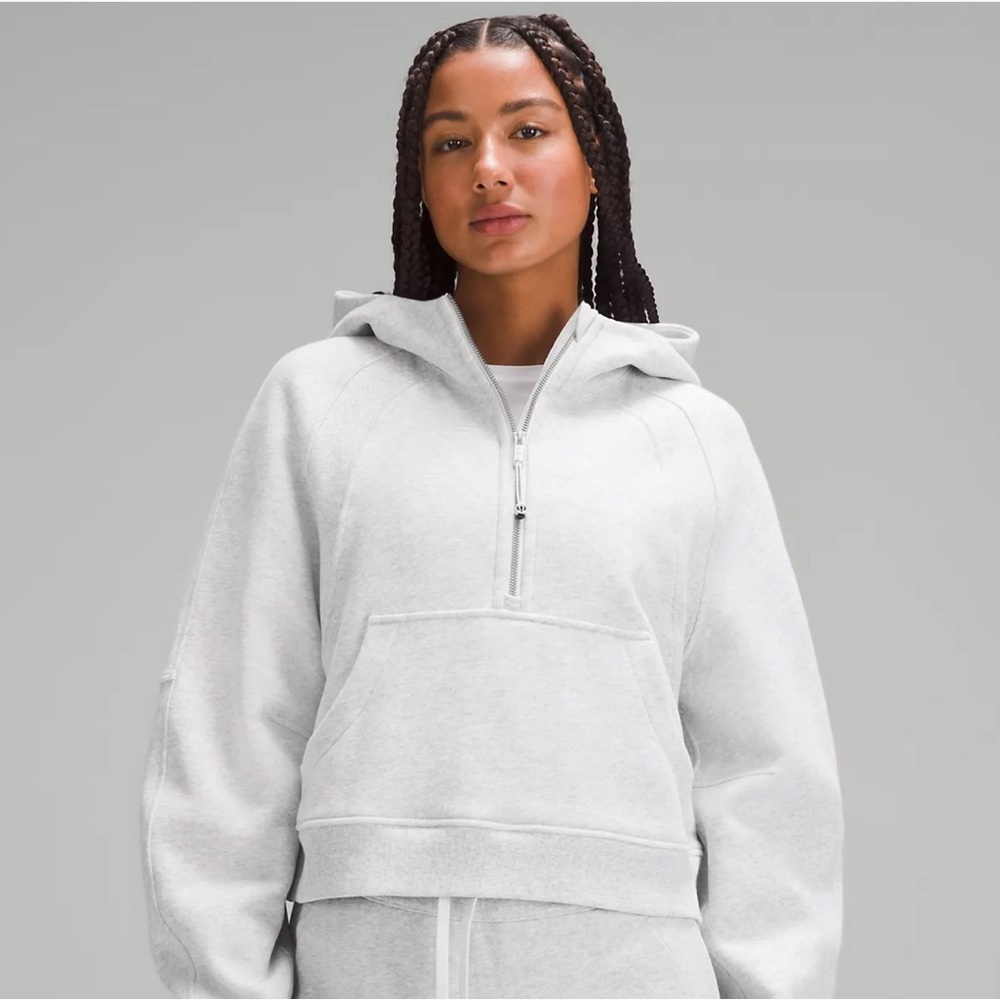 Lululemon Heathered Core Ultra Light Grey Sweatshirt LIKE NEW worn once